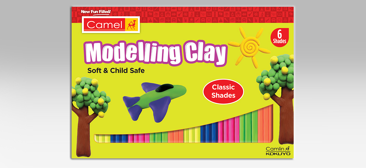 CAMEL MODELLING CLAY 6 CLASSIC SHADES